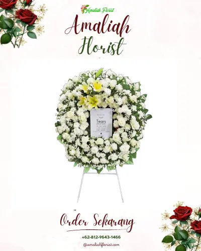 Krans Bunga Duka Cita di Slarangkidul