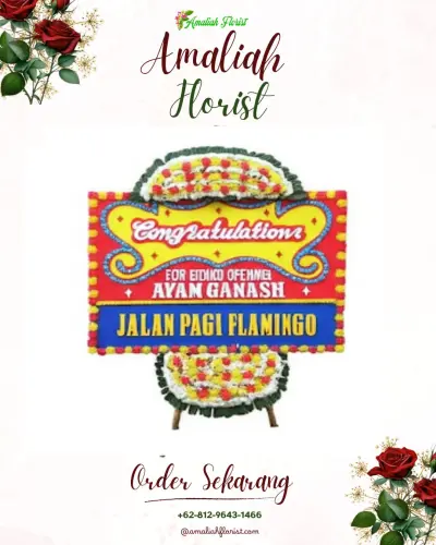Bunga Papan Congratulation di Slarangkidul